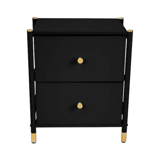 Simplify 2 Drawer Luxury Nightstand